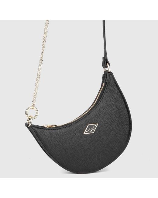 Ilvi Black Sindire Floater Leather Shoulder Bag