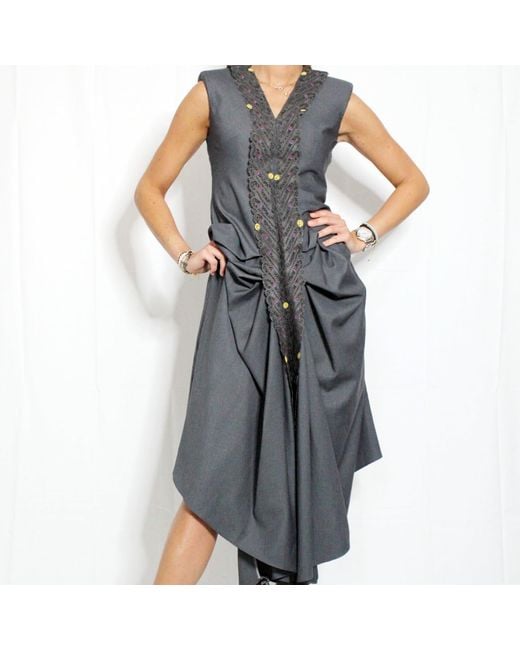 Boutique Kaotique Black Hand-Embroidered Indonesian Dress — Limited Edition From Jakarta