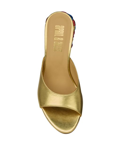 April & Alex Metallic Augusta Mule