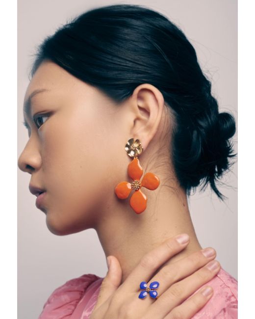 Lavani Jewels Orange Cassia Earrings