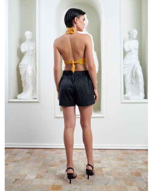 Lumina Eligma Black Clean Cut Shorts