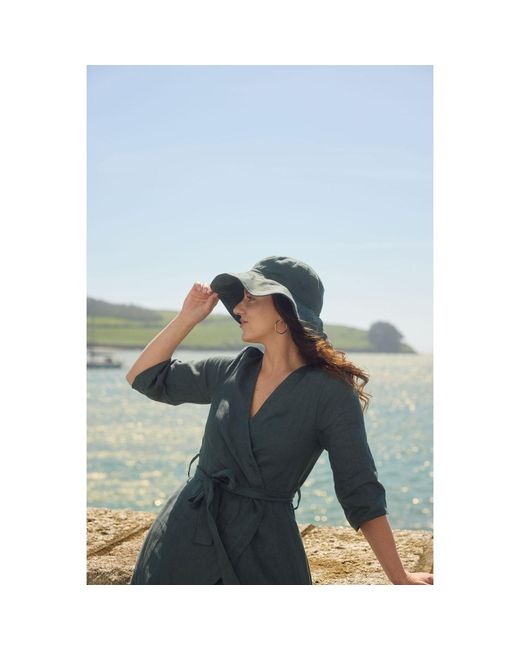Solpardus Gray Nyx Moss Linen Sun Hat