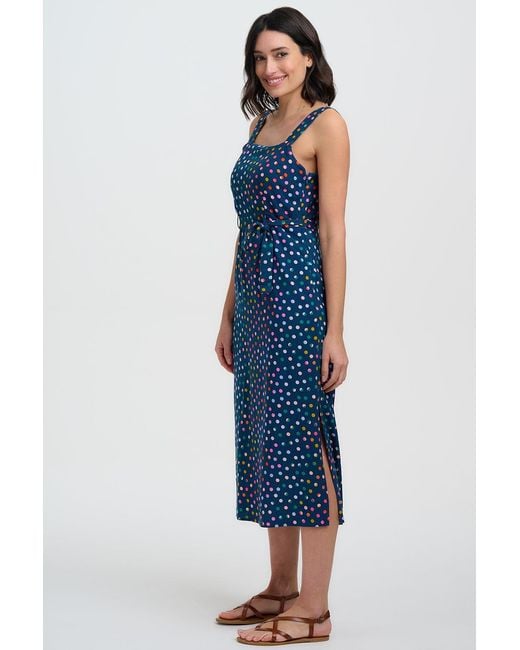 Sugarhill Blue Elva Midi Sundress Petrol, Marbles