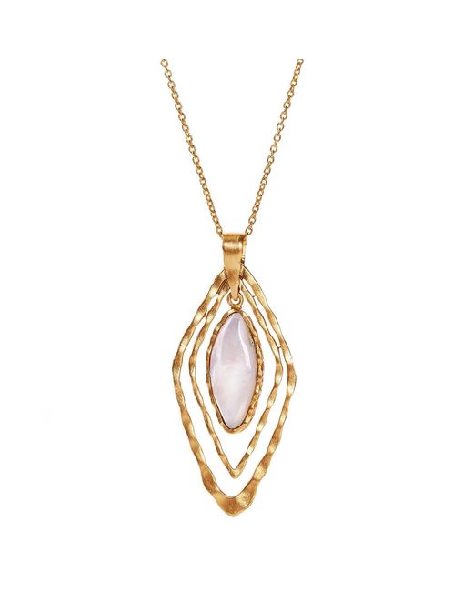 Christina Greene Metallic Deco Geo Necklace