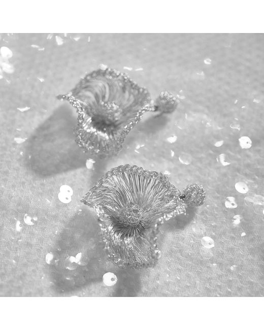 Lavish by Tricia Milaneze Metallic All Buttercup Handmade Earrings