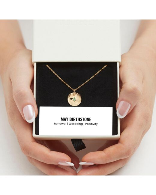 Muru Metallic May Birthstone Necklace