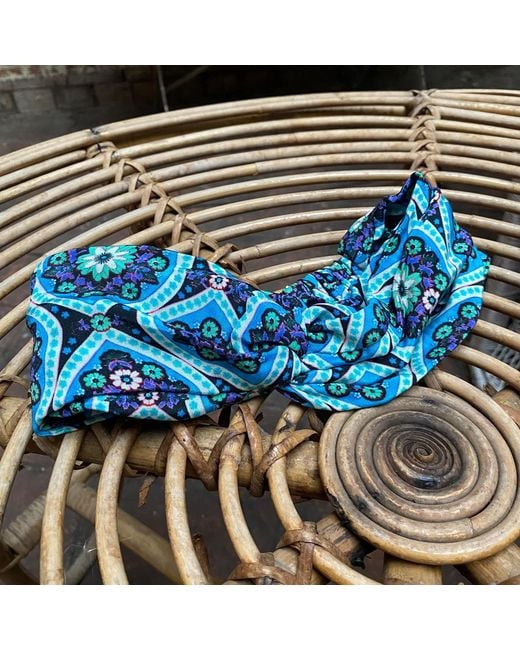 Emma Wallace Blue Romani Hairband