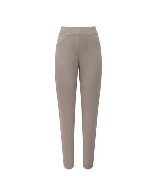 James Lakeland Gray Neutrals Cigarette Trousers