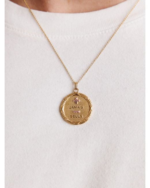 Déclarer Metallic Jamais Seuls Pendant