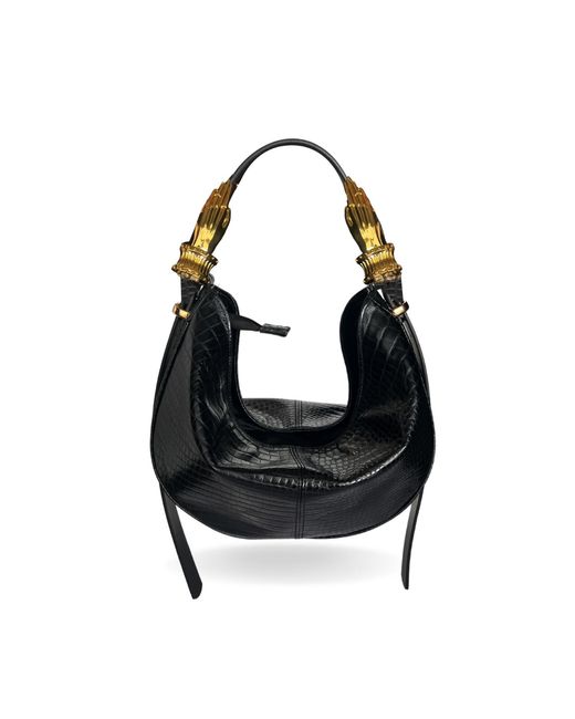 Indigolush Black Midi Hobo Gilded Lure