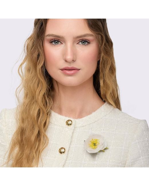 Helena Simon Metallic The Poppy Floral Brooch