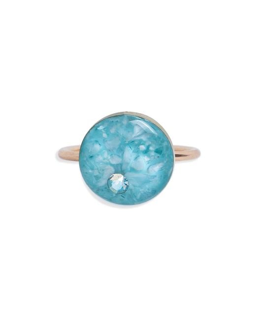 Kate Koel Blue Statement Gemstone Cocktail Ring