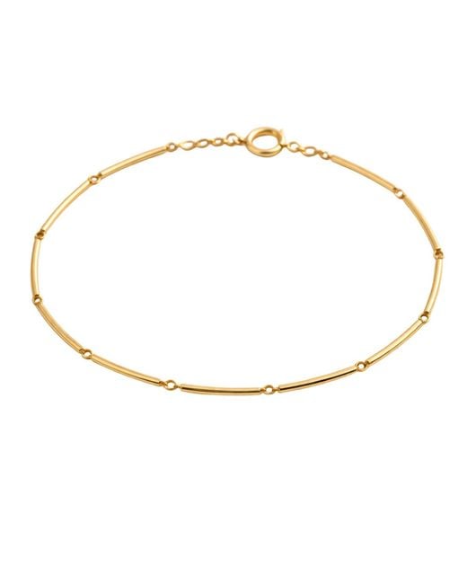 Lily Flo Jewellery Metallic Solid Light Line Interval Link Chain Necklace