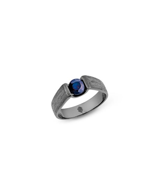 SALLY SKOUFIS Blue Roma Ring With Natural Sapphire for men