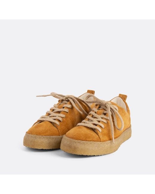 LUSQUINOS Cate Camel Derby in Brown | Lyst