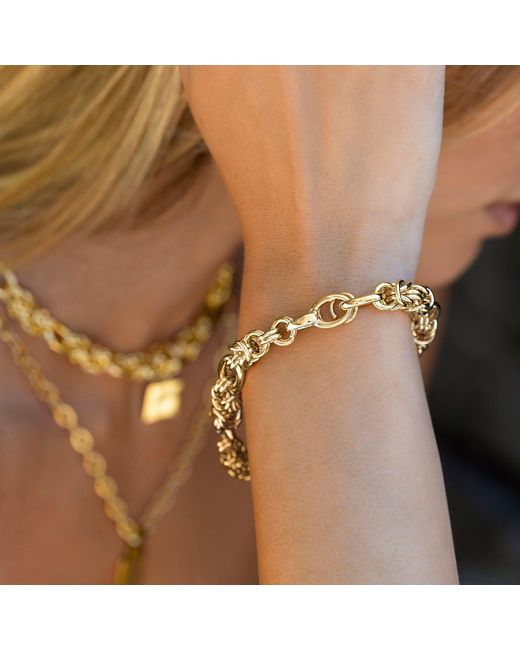 Alexie of Athens Metallic Byzantine Chain Bracelet