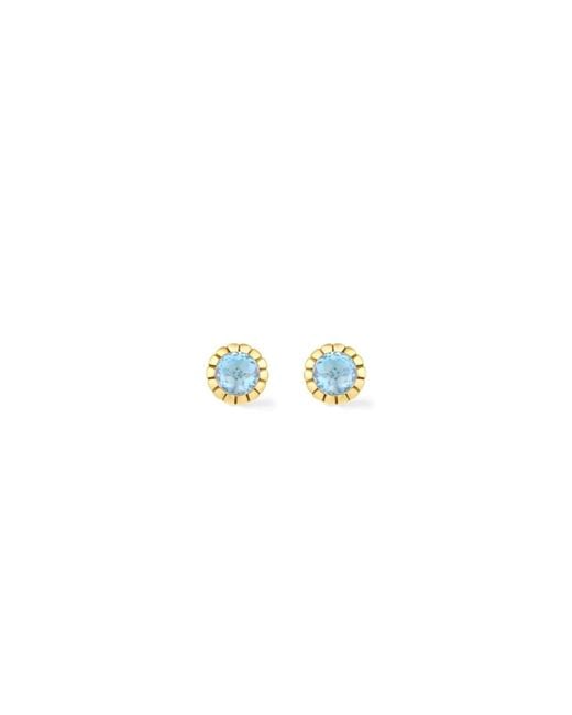 Dinny Hall Metallic Topaz Chequerboard Stud Earrings