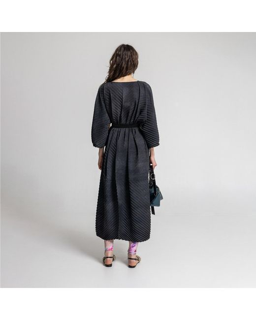 ARTISTA Blue Ruben Pleated Maxi Dress