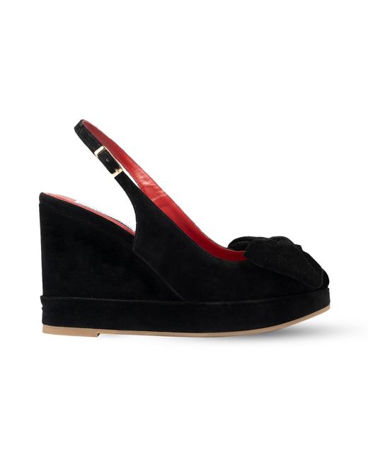 Rosamund Muir London Red Toscana Velvet Wedges
