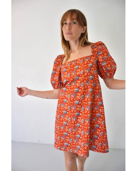 Mind Traveler Orange Bruna Lily Dress
