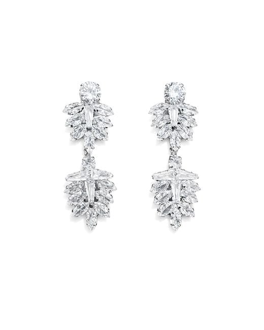 Maison De Gala Metallic Tone Statement Drop Earrings