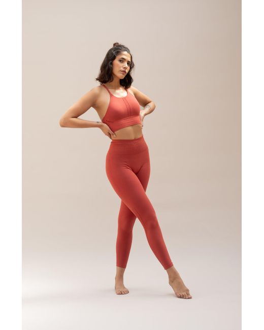 Jilla Active Red Elements Modal Leggings