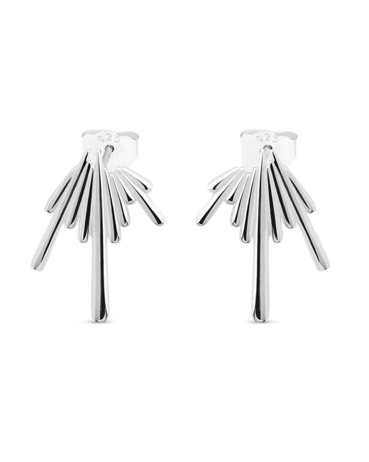Lucy Quartermaine Blue Solid Sterling Shard Studs