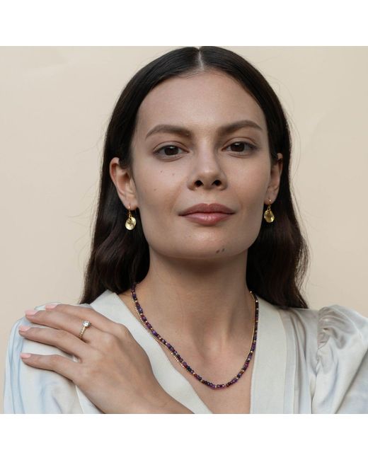 Dower & Hall Metallic Cassis Orissa Necklace