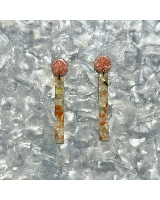 CLOSET REHAB White Neutrals Matchstick Drop Earrings
