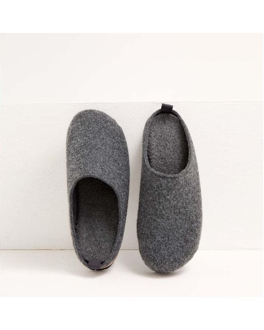 Pretty You London Gray Mister You Jamie Mule Slippers for men