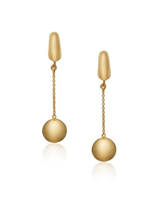 Preeti Sandhu Metallic Ball Drop Hoops
