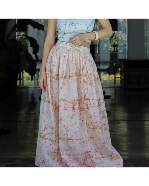 Celeste Mendis Pink Mid-Summer Romance Skirt
