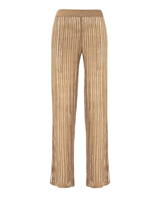 SALANIDA Natural Sole Linen Beach Pants Caramel