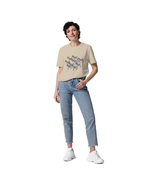 Anchor and Crew Natural Neutrals Desert Dust Zebra Where's William Going? Organic Cotton T-Shirt