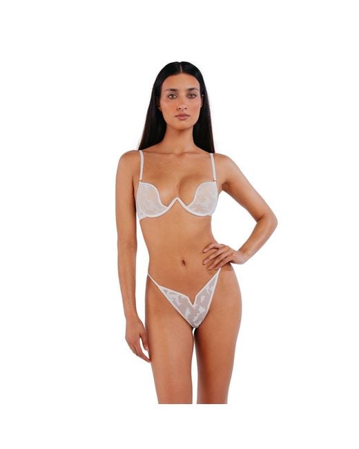Perilla Lingerie Natural Harlow Bra Off