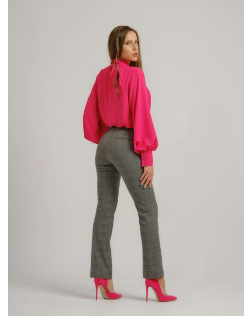 Tia Dorraine Pink Get Down To Business Lightweight Oversized Blouse
