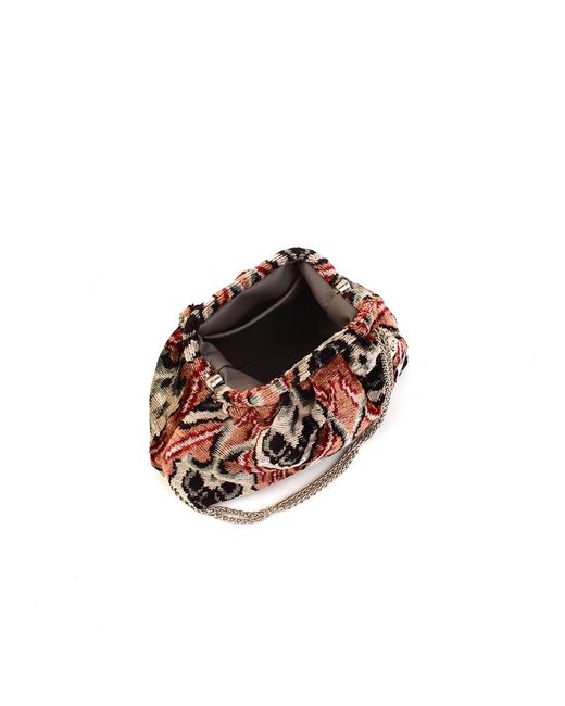 SJW BAGS LONDON Red Victoria Ikat Pouch Bag