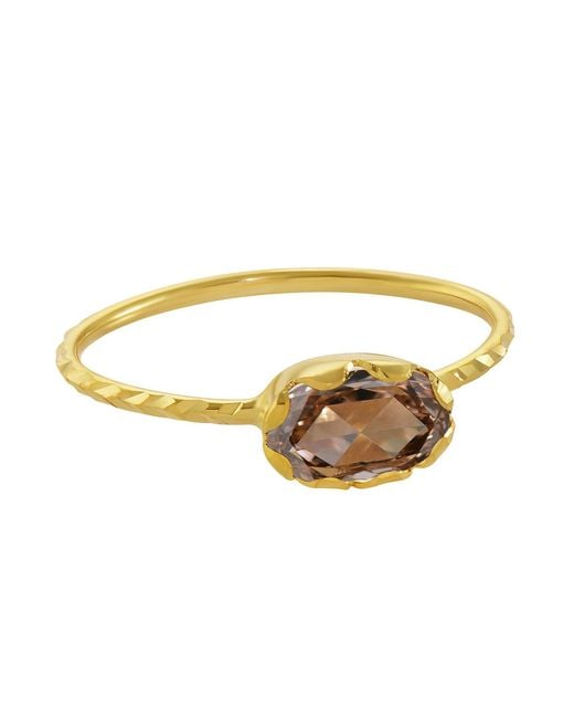 Emma Chapman Jewels Metallic Diamond Stacking Ring