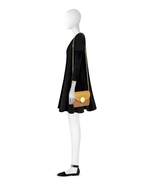 Le Parmentier Metallic New Ondina Mini Color Block Shoulder Bag