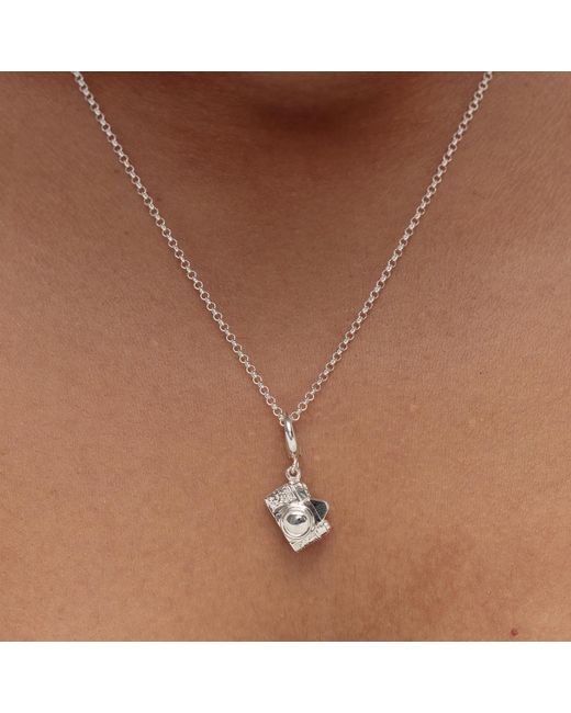 Lily Charmed White Sterling Vintage Camera Charm