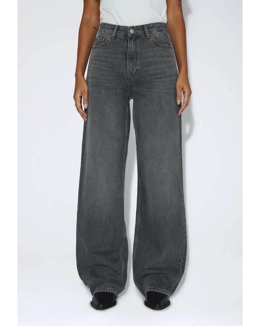Dr. Denim Gray Donna High Relaxed