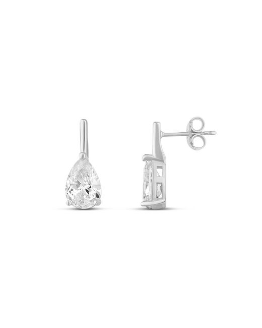 SHYMI White Pear Shape Bar Drop Earrings