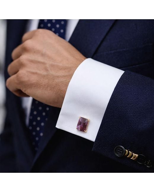Bounkit Purple Hassan Cufflinks for men