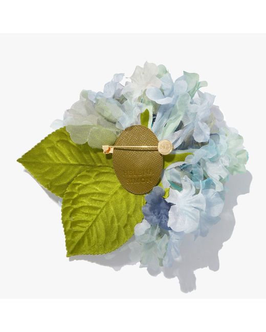 Helena Simon Blue The Hydrangea Floral Brooch