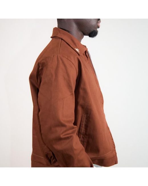 Nooltrends Brown Mocha Palmeraie Embroidered Jacket for men