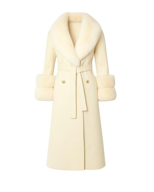 Hortons England Natural Belgravia Ivory Cashmere Coat