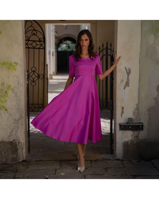 Sofia Tsereteli Purple Art Deco Gown