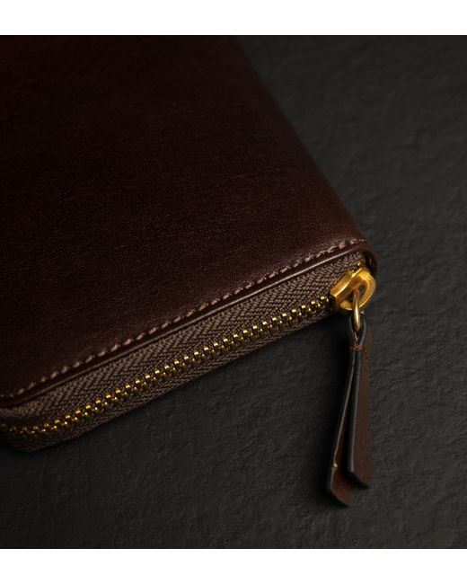 Time Resistance Brown Leather Continental Wallet