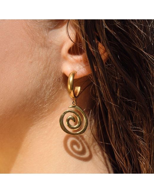 A Weathered Penny Metallic Astrid Hoops