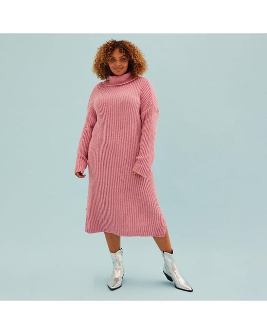 Cara & The Sky Joey Midi Dress Dusky Pink
